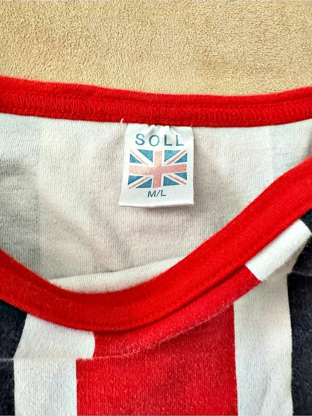 Union Jack Print Camisole Size M/L - Picture 3 of 3